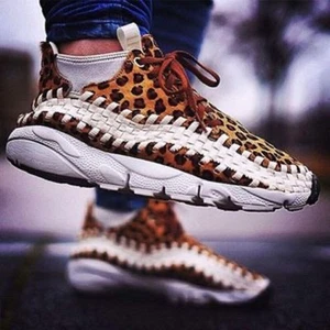 NIKE Men 10.5US Air Footscape Woven Chukka Leopard - Picture 1 of 5