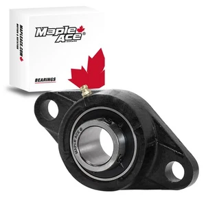 UCFL210-32 Flange Bearing 2" Bore, Oval 2-Bolt Self-Aligning, Solid Base (Qty 1) - Picture 1 of 3
