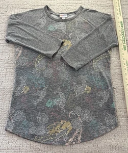 Lularoe T Shirt Womens Adult Size Small Multicolor Half Sleeves Crew Neck Casual - Picture 1 of 11