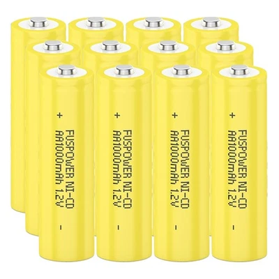 Lote Pilas Recargables AA NiCd 1000mAh 1.2v Para Jardín Solar Ni-Cd Luz LED Foto 1 de 4