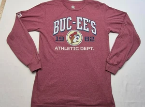 Camiseta Buc-ees Roja Manga Larga Gráfica Beaver Athletic Dept. manga script talla M - Imagen 1 de 10
