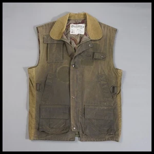 Vintage Britannia - Medium - Waxed Canvas Gilet Jacke Fliegenfischen England Weste - Bild 1 von 23