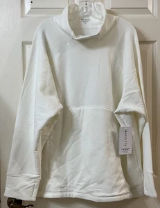 Neu mit Etikett Athleta Altitude Polartec Sweatshirt mit Trichterausschnitt Übergröße 3X weiß 149 $ - Bild 1 von 14