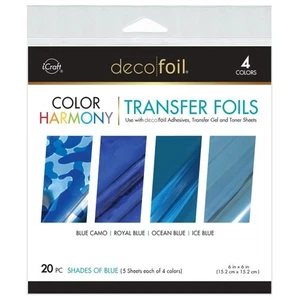 Deco Foil Harmony Foil Pack 6"X6" 20/Pkg-Shades Of Blue - Picture 1 of 1