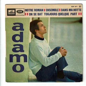 ADAMO Vinyle 45T EP 7" NOTRE ROMAN - DANS MA HOTTE -VOIX MAITRE 977 Frais Rèduit - Picture 1 of 3