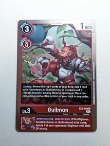 Guilmon EX2-008 R Digimon Juego de Cartas - Peligro Digital - Imagen 1 de 1