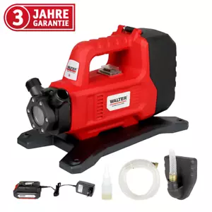 WALTER Akku Gartenpumpe 18V Wasserpumpe Brunnenpumpe max 1300 l/h 1500 mAh - Bild 1 von 8