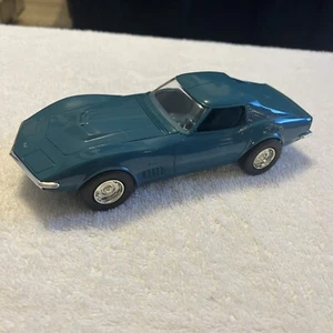 ORIGINAL 1970 CHEVY CORVETTE STINGRAY LT-1 MULSANNE BLUE PROMO MODEL CAR RARE - Picture 1 of 6