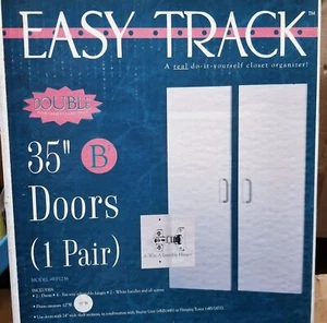 Easy-track 35"/36" B7 puertas sin marco RP1236 blanco sistema de armario personalizado Stow Co - Imagen 1 de 4