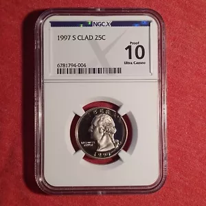 USA 1997-S Quarter 25c Coin - NGC X 10 PR70 - Picture 1 of 2