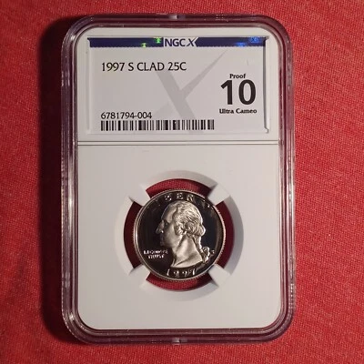 USA 1997-S Quarter 25c Coin - NGC X 10 PR70 - Image 1 of 2