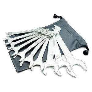 Super-Thin Open End Wrench Set, Metric 10-Piece, 8mm to 24mm, Ultra-Slim Desi... - Picture 1 of 4
