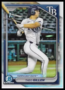 2024 Bowman Draft #BDC-73 Theo Gillen rifrattore cromato - Foto 1 di 2