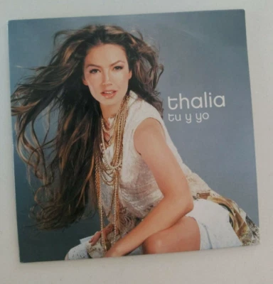 THALIA  tu y yo I  ISRAELI 1TR PROMO CD  SINGLE HEBREW STICKER - Image 1 of 2