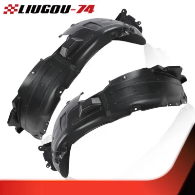 Fit For 10-12 Hyundai Genesis Coupe Front Left & Right Black Splash Shield 1Pair Foto 1 de 4