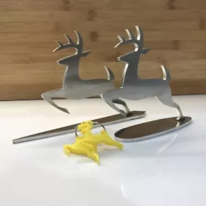 Hood Badge Emblem John Deere /Insignia Capo John Deere Inox - Imagen 1 de 5