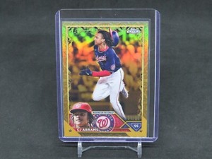 2023 TOPPS GILDED COLLECTION CJ ABRAMS REFRACTOR /99 WASHINGTON NATIONALS AL2