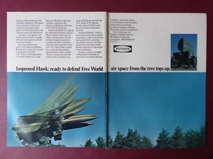 6/1974 PUB RAYTHEON VERBESSERTES HAWK MISSILE LUFTVERTEIDIGUNGSSYSTEM ORIGINAL ANZEIGE - Bild 1 von 1