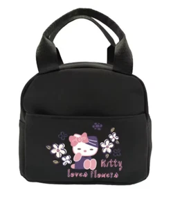 Hello Kitty Floral Lunch Bag Insulated Tote for Work, Travel, Hiking & Picnics - Picture 1 of 3