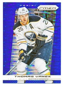 2013-14 PANINI PRIZM BLUE PULSAR THOMAS VANEK #8