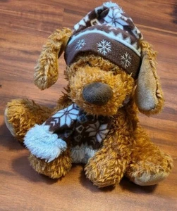 Hugfun International Brown Teddy Bear Plush With Scarf and Hat Stuffed Toy - Imagen 1 de 6