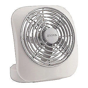 O2 COOL O 2 Cool Portable Fan, 2 Speeds, Blade Dia - 5" FD05805, White