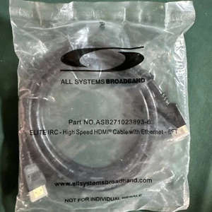 Elite High Speed 6 ft HDMI Cable with Ethernet Part No. ASB271023893-6 . NEW*** - Picture 1 of 3
