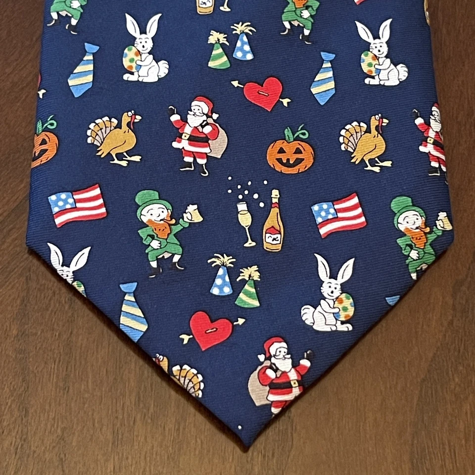 Corbata de cuello Alynn azul hecha a mano 100 % seda para hombre hecha en China Foto 1 de 4