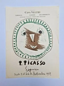 Afiche Poster original Pablo Picasso Graveur 1959 - Buenos Aires - Picture 1 of 1