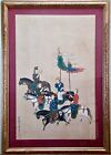 Vintage Mid-Century Chinese Royal "Hunt" Rudolph Lesch New York Fine Art Print 