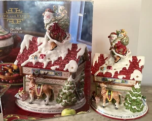 Tarro de galletas de Navidad Fitz and Floyd ST. NICK con caja, solo en Macy's - Imagen 1 de 9