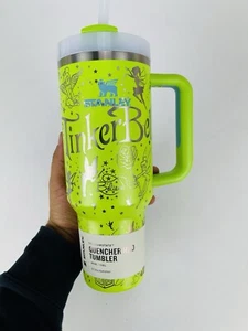 Stanley 40 Unzen H2.0 FlowState Löscher Tinkerbell hellgrün helllimette - Bild 1 von 9