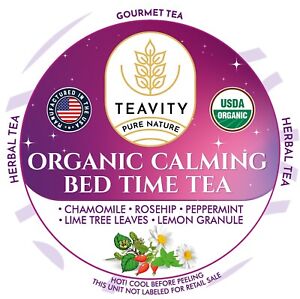 Teavity Bio beruhigendes Bett Zeit Teekapseln - 36 Stück (1er Pack)
