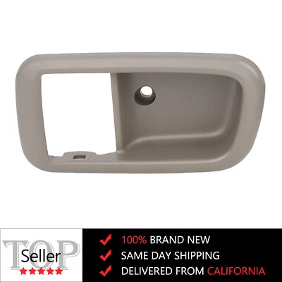 Cubierta de manija de puerta interior conductor delantero para Toyota Tundra 2000-2006 gris 1x bisel Foto 1 de 4