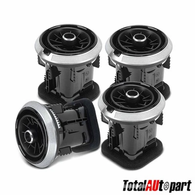 4 черных вентиляционных отверстия для приборной панели для Audi A3 A3 Quattro 17-20 A3 Sportback e-tron S3 передние - Изображение 1 из 4