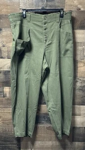 NEW Knox Rose Womens Olive Green High-Rise Ankle Length Button Up Pants Size XXL - Picture 1 of 4