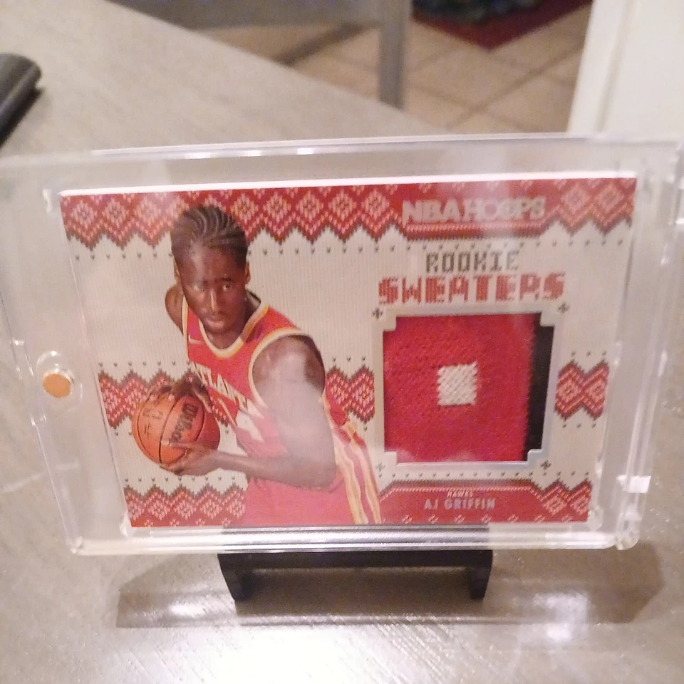 2022-23 Panini Hoops AJ GRIFFIN #RS-AG Rookie Sweaters        ATLANTA HAWKS - Image 1 of 2