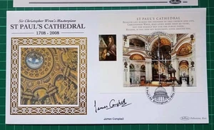 2008 Cathedrals Benham St Paul's Cathedral FDC Birmingham Pmk Sgn James Campbell - Picture 1 of 4