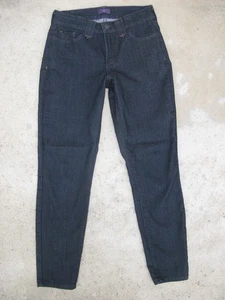 NYDJ Super Skinny Ankle Jean Women Size 6 Dark Blue High Waist+Lift Tuck Stretch - Picture 1 of 9
