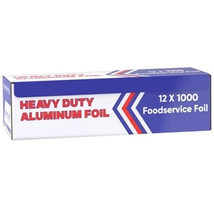 Aluminum Foil (12"x1000 ft.) - Heavy Duty Aluminum Foil Wrap for Food, BBQ, G... - Picture 1 of 7