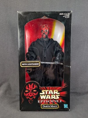 Figura 12" Star Wars Darth Maul con sable de luz EP1 caja sellada con licencia 1998 NUEVO Foto 1 de 4