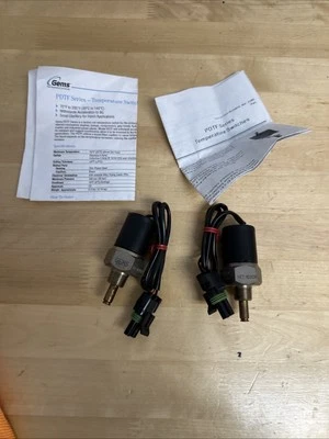 Lot of 2 Gems Sensors and Controls P/N:238090, PDTF-102C-R-6MNZ-A-FLS18"-WF - Image 1 of 4
