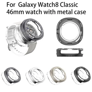 Funda rígida PC clásica 46 mm con cubierta protectora de pantalla para Samsung Galaxy Watch 8 - Imagen 1 de 14