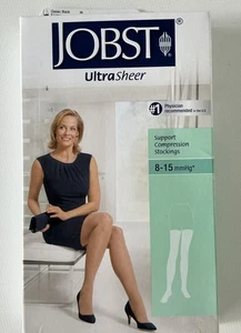 JOBST Women's Ultrasheer Thigh High 8-15mmHg Closed Toe X-Large - Picture 1 of 2
