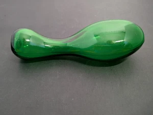 Antiguo calcetín vintage de vidrio soplado a mano verde DARNER - Imagen 1 de 6