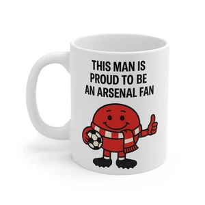 This Man Is Proud To Be an Arsenal Fan - Fußball Soccer Supporter Tasse Geschenk - Bild 1 von 3