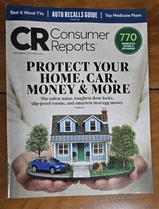 Consumer Reports Sept-Oct 2025 Best TV's,Top Medicare Plans, Protect Home, Car + - Picture 1 of 4