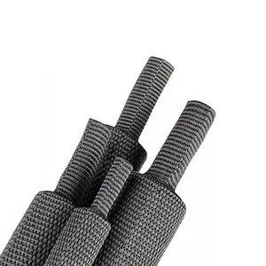 Heat Shrink Braided Sleeve Fabric Tubing- fit Irregular Shape Hose/Cable - Picture 1 of 15