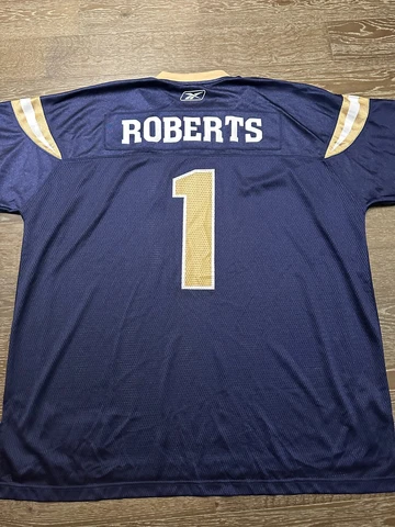 VTG Reebok Winnipeg Blue Bombers CFL football Jersey Charles Roberts #1 3XL NWOT Cover