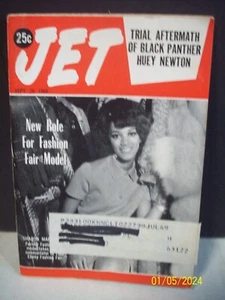 1968 December 12 Jet Magazine Fashion Fair Model  Huey Newton Black Panther - Picture 1 of 1